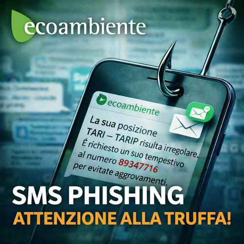 Avviso alla popolazione: falsi messaggi SMS riguardanti la posizione TARI - TARIP
